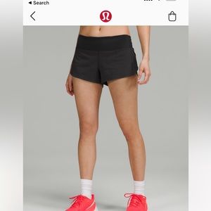 Lululemon speed up low line shorts 4”